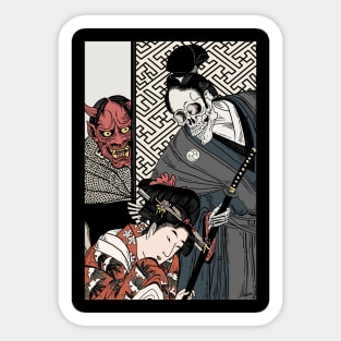 Samurai Death and the Maiden Sticker